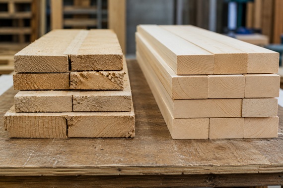 bois brut ou bois raboté