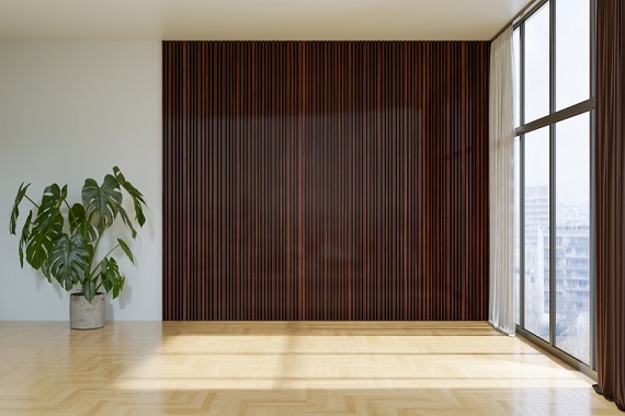mur avec lambris bois
