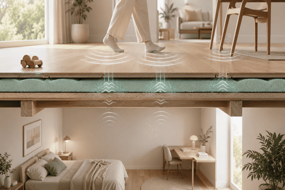 Pourquoi prévoir une isolation acoustique sous un revêtement de sol ?