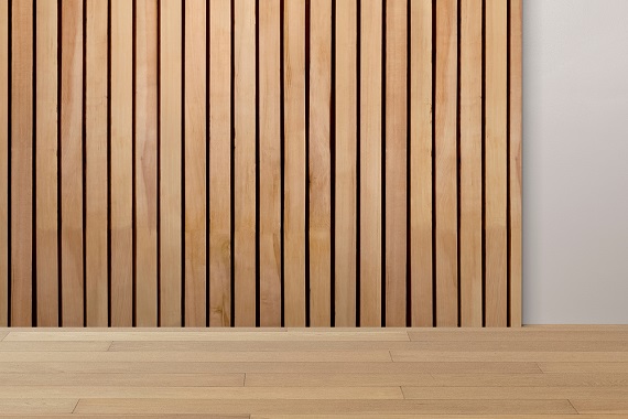 lambris en bois sur un mur