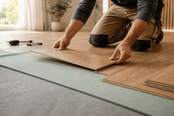 Comment poser un revêtement de sol avec une isolation acoustique ?