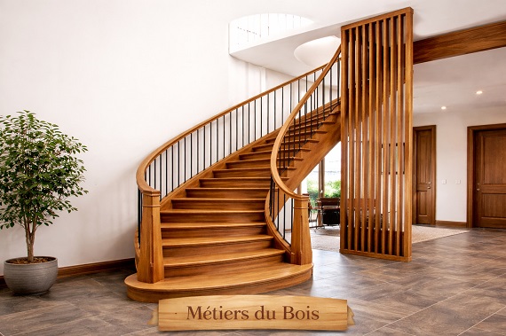 Escalier sur-mesure : votre projet personnalisé avec Métiers du Bois